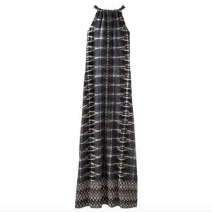 Athleta Santana Maxi Dress Moon Gray Size S Built in Bra Athleisure Granola Girl